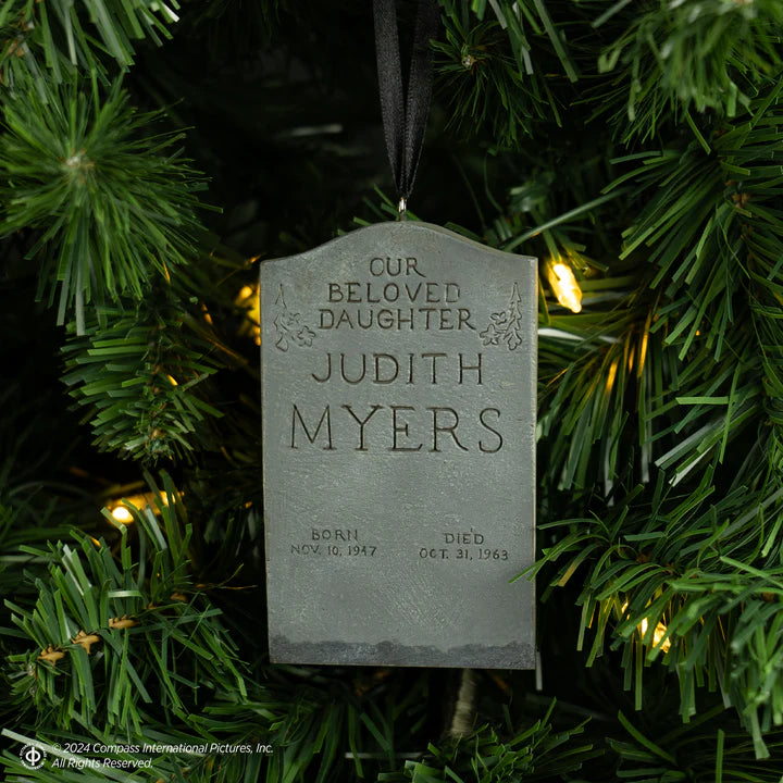 Judith Myers Tombstone – Halloween – Trick or Treat Studios Holiday Horrors Ornament