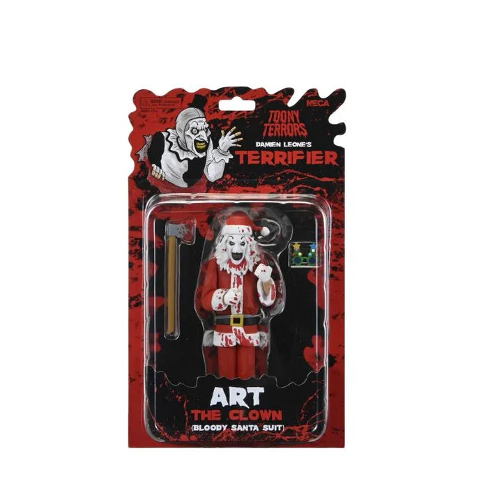TERRIFIER 3 TOONY TERRORS ART THE CLOWN BLOODY SANTA SUIT FIGURE - Action Figures - Horror