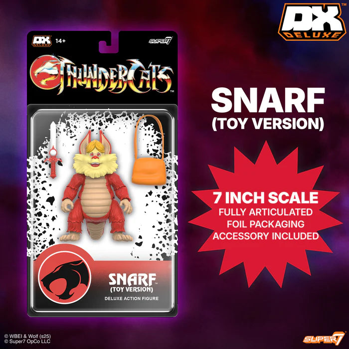 ThunderCats Snarf Toy Version Super7 DLX Action Figure - Action Figures - Animation - ThunderCats