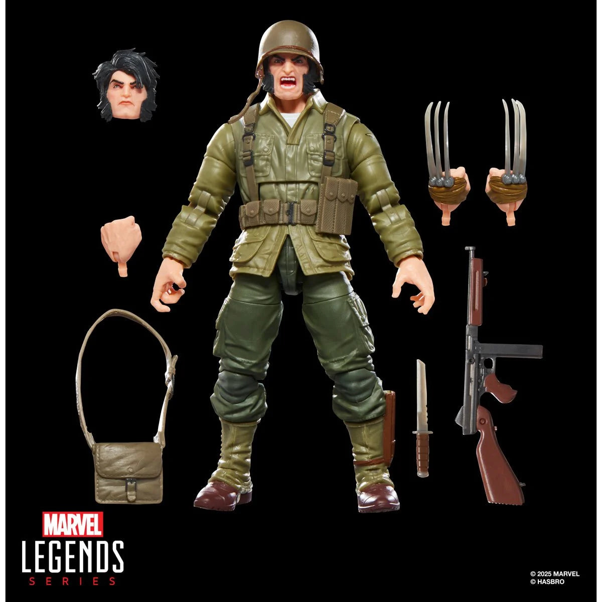 Wolverine (WWII Logan) – Marvel Comics – Hasbro Marvel Legends Figure - Action Figures - Marvel