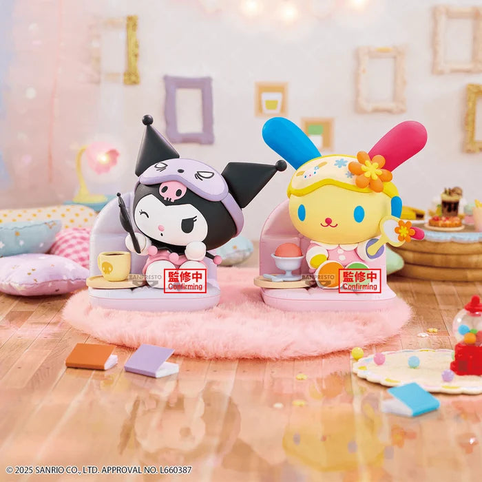 Banpresto Sanrio Usahana Nakayoshi Memories Relaxing Time at Home figure and packaging. - Action Figures - Anime