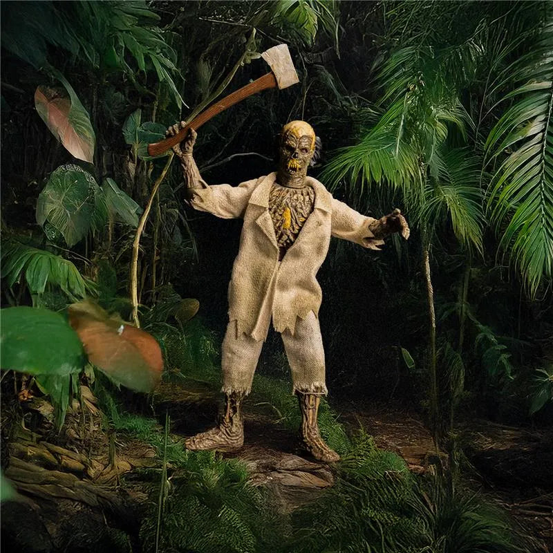 Action Figure of a Voodoo zombie in a forest holding an axe - Action Figures - Horror