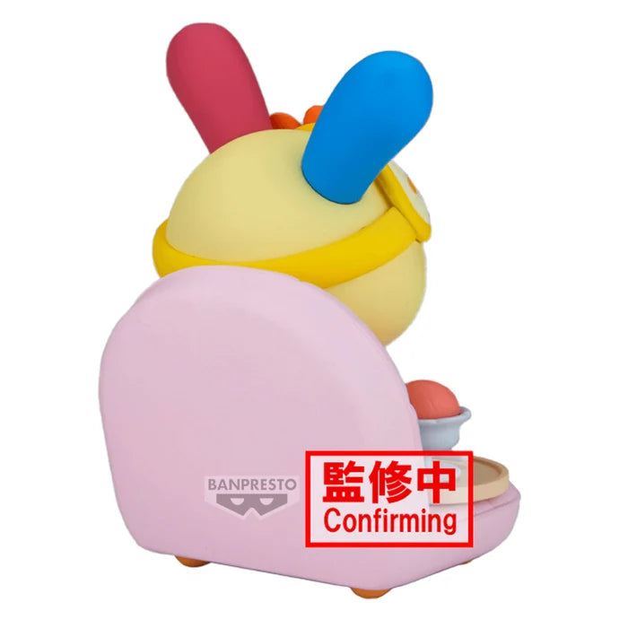 Alternate view of Usahana holding a mirror with ice cream waiting beside her on the couch. - Action Figures - Anime