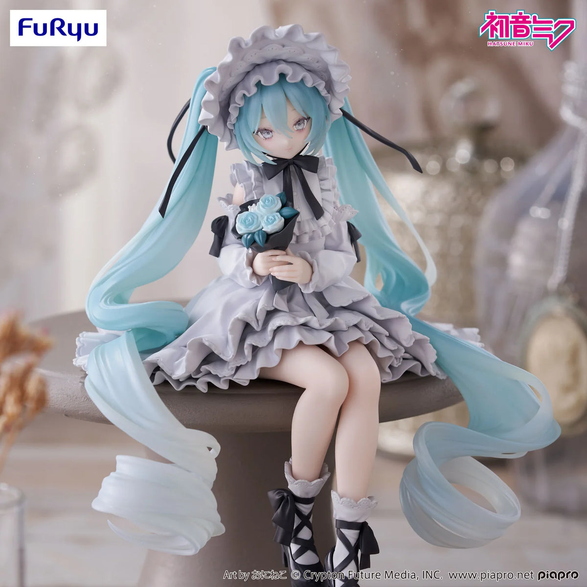 Hatsune Miku – Flower Fairy Clover Noodle Stopper Figure by FuRyu - Action Figures - Anime