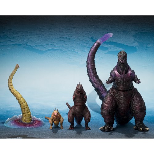Shin Godzilla (2016) Second Form, Third Form & Giant Unidentified Creature S.H.MonsterArts Set - Action Figures - Movies - Godzilla & Kong