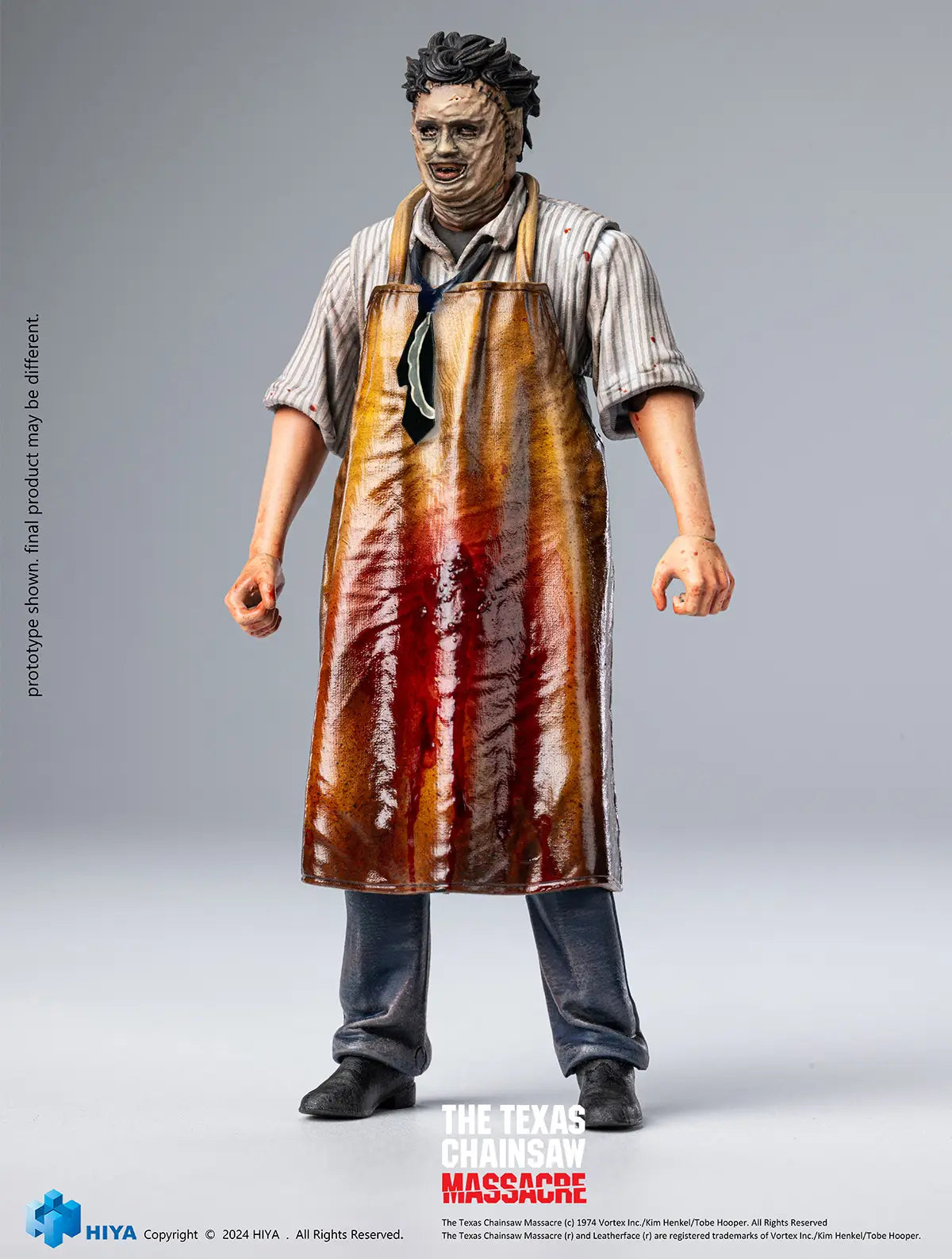 TEXAS CHAINSAW MASSACRE LEATHERFACE KILLING MASK HIYA FIGURE - Action Figures - Horror