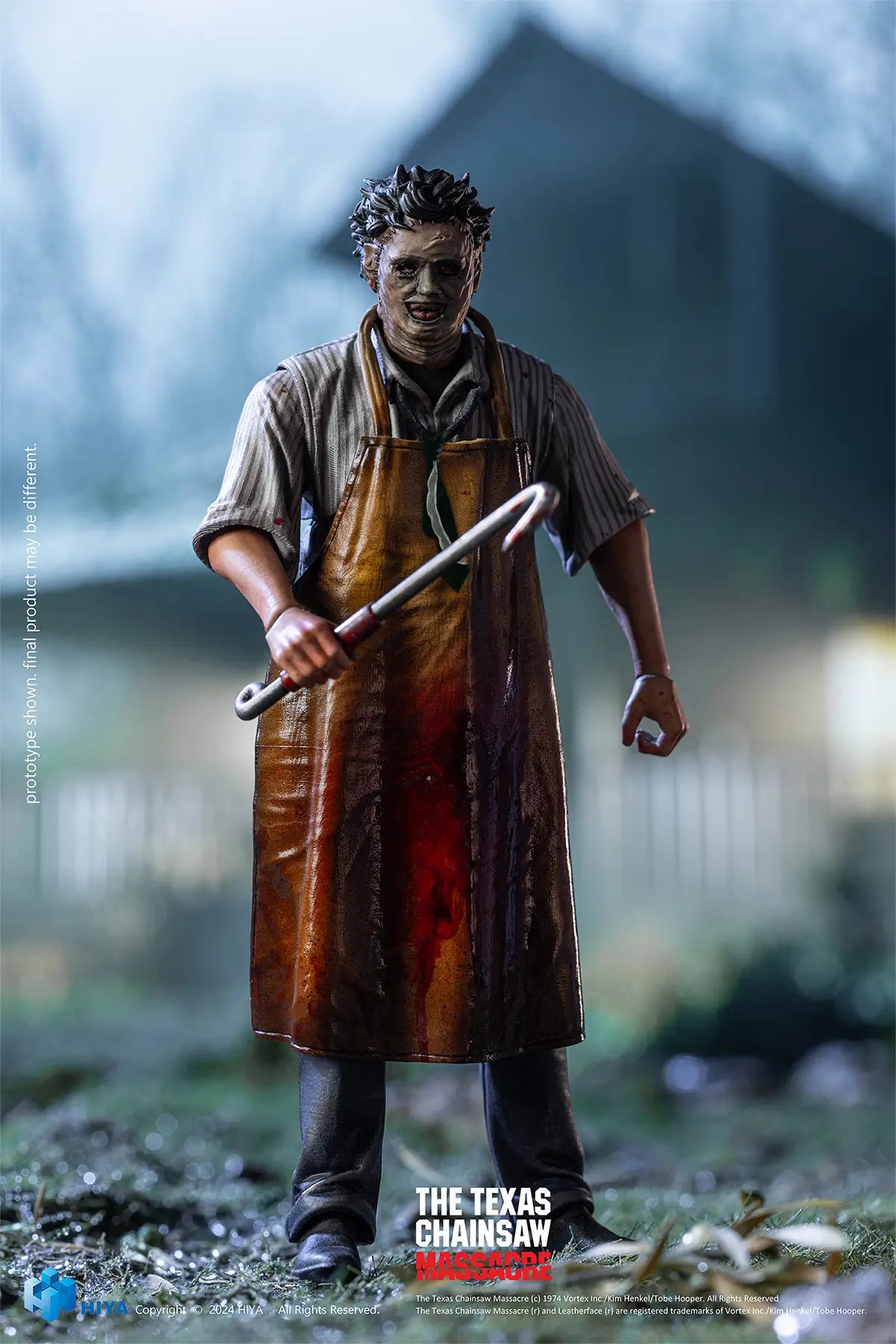 TEXAS CHAINSAW MASSACRE LEATHERFACE KILLING MASK HIYA FIGURE - Action Figures - Horror