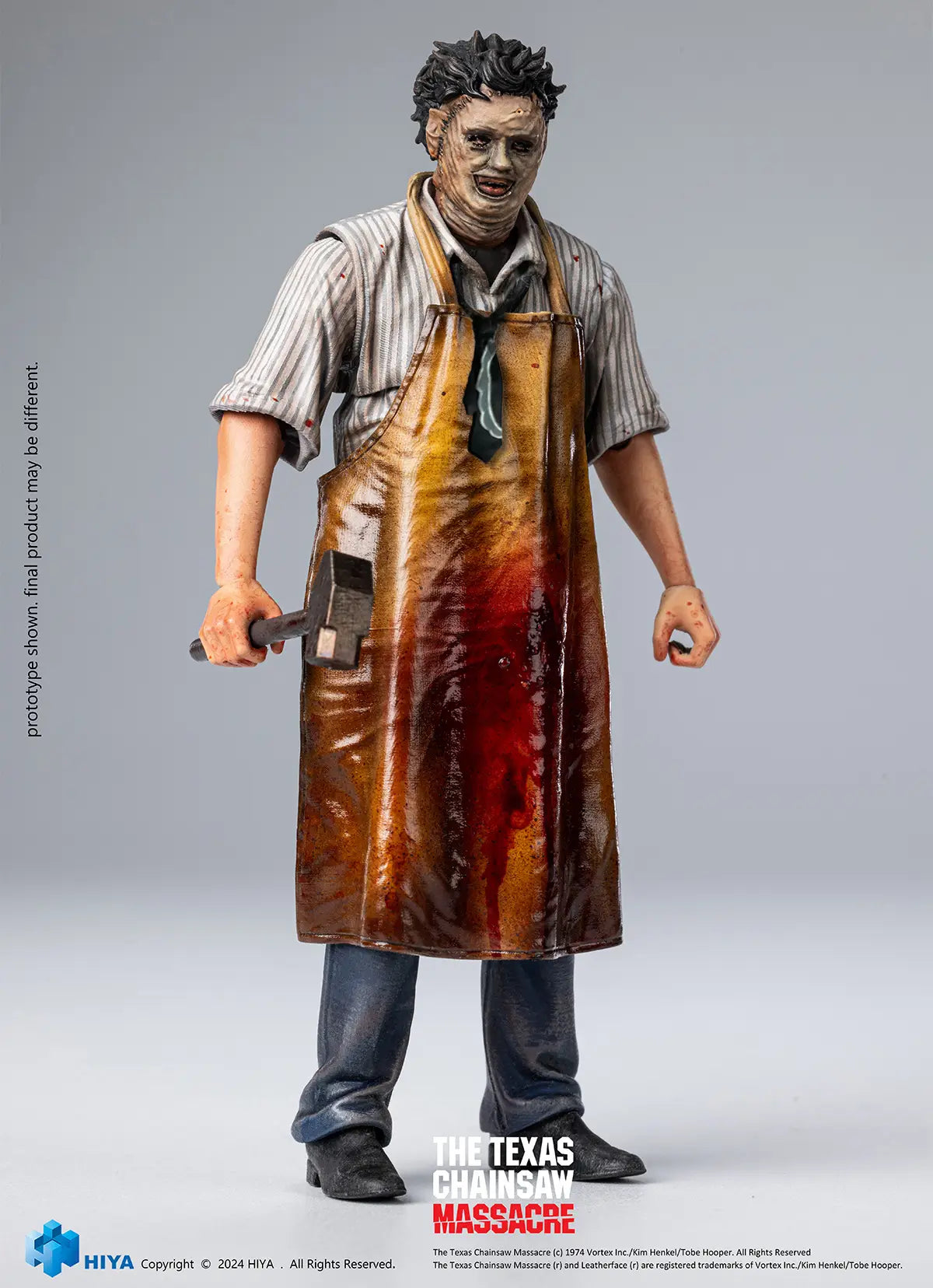 TEXAS CHAINSAW MASSACRE LEATHERFACE KILLING MASK HIYA FIGURE - Action Figures - Horror
