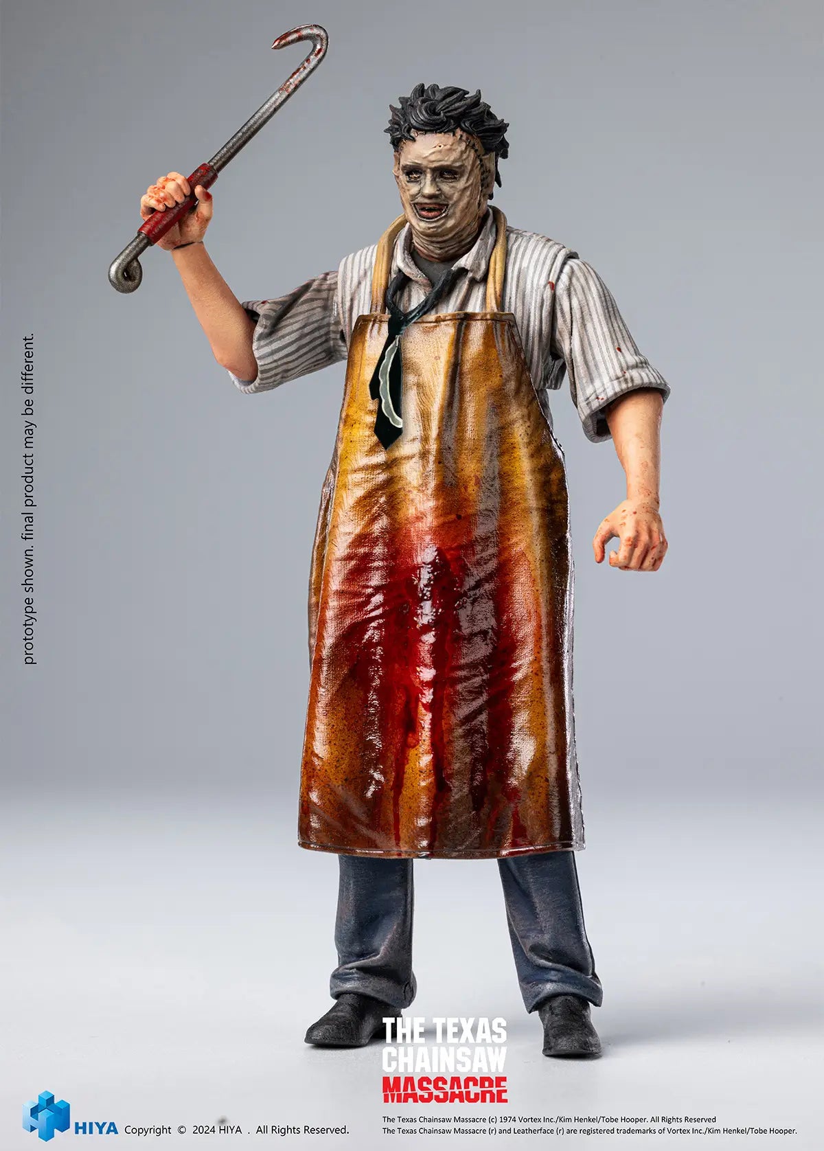 TEXAS CHAINSAW MASSACRE LEATHERFACE KILLING MASK HIYA FIGURE - Action Figures - Horror