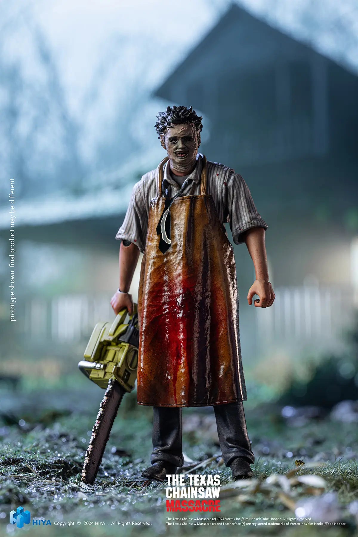 TEXAS CHAINSAW MASSACRE LEATHERFACE KILLING MASK HIYA FIGURE - Action Figures - Horror