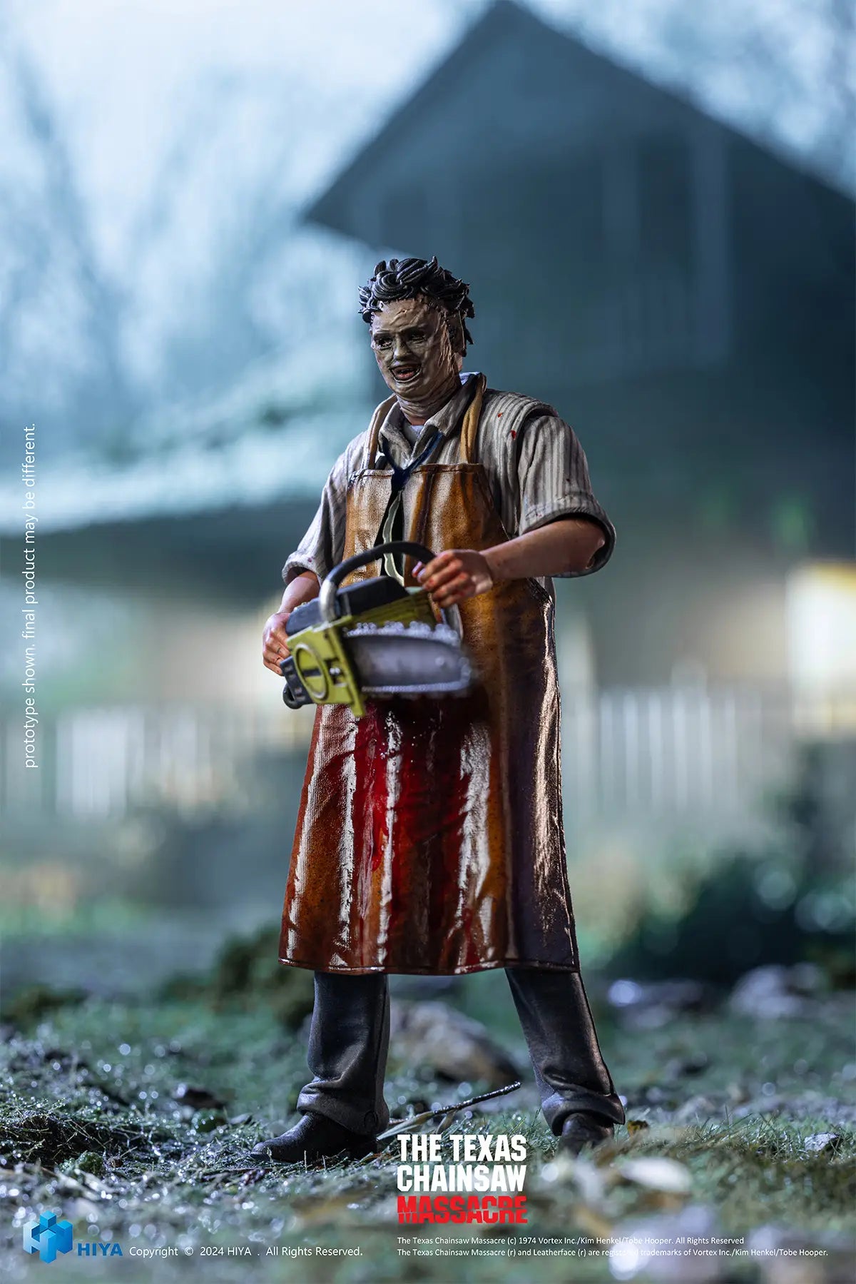 TEXAS CHAINSAW MASSACRE LEATHERFACE KILLING MASK HIYA FIGURE - Action Figures - Horror