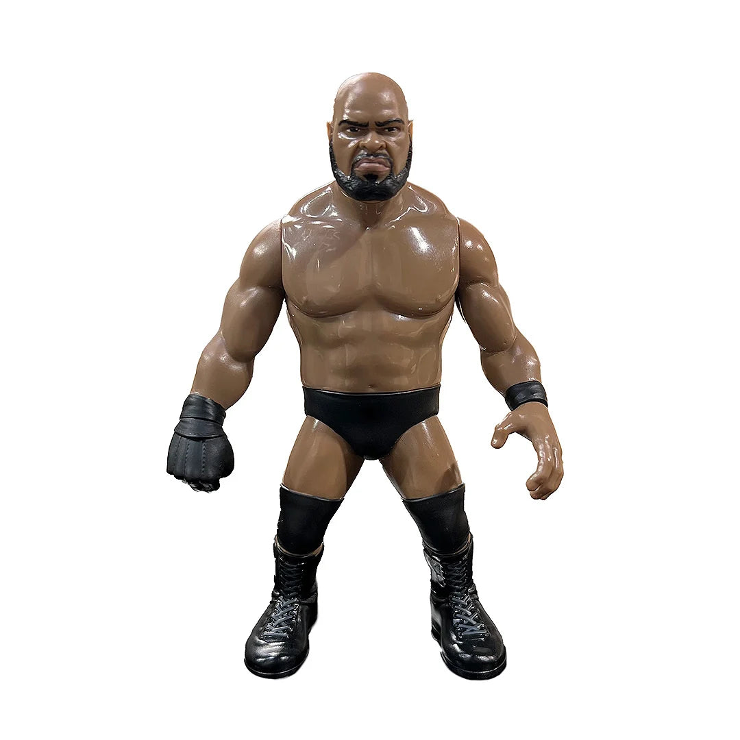 Action figure of a Bad News Allen in black trunks and boots on a white background